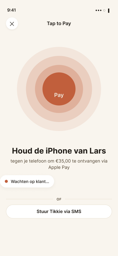 Boekem afrekenen: Tap to Pay